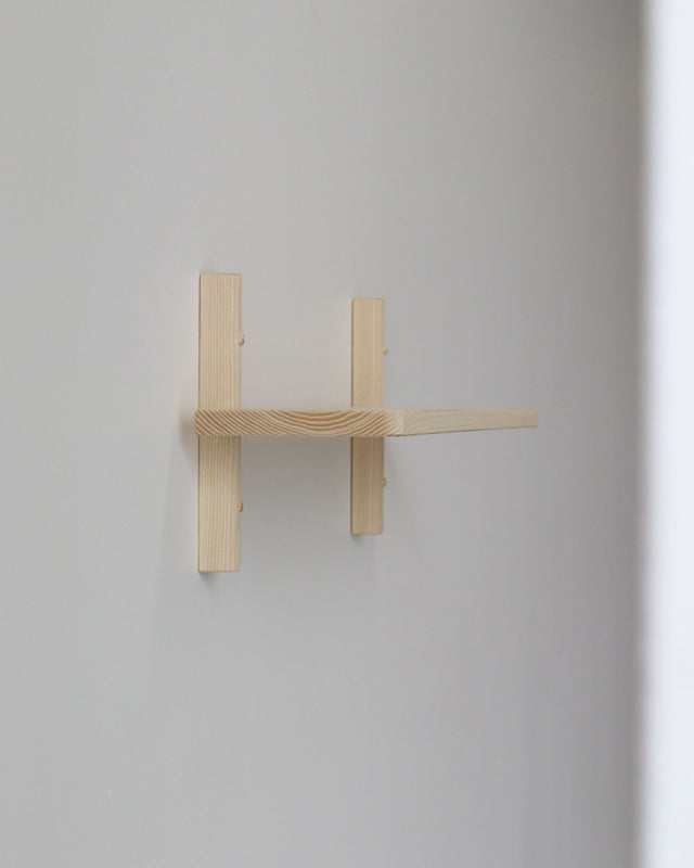 modern wood floating shelves