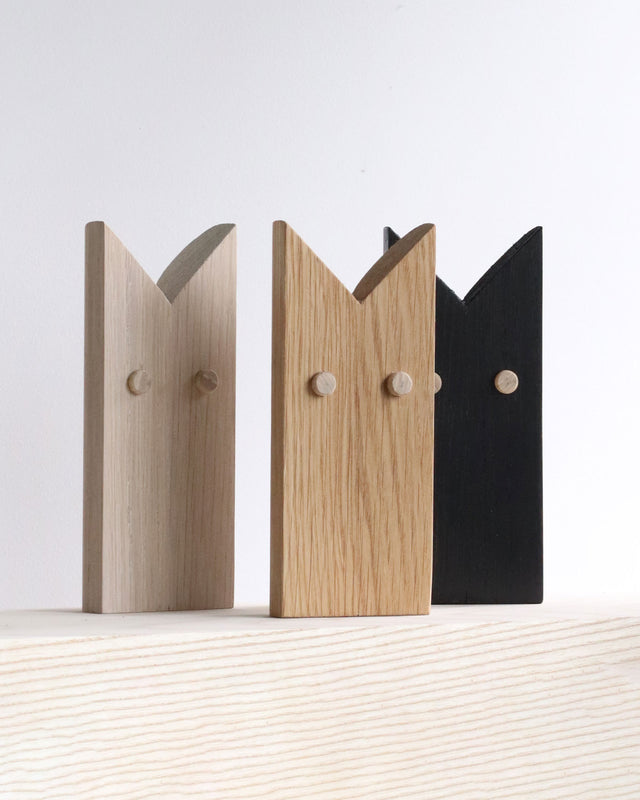 Abstract Wooden Cat Art