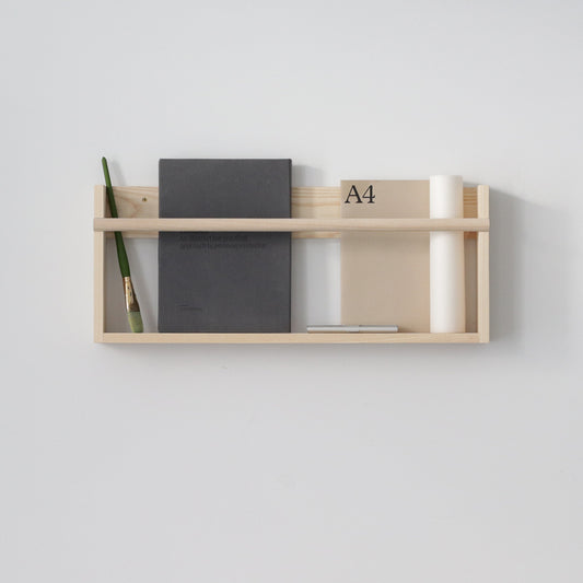 Display Wall Shelf in Light Wood