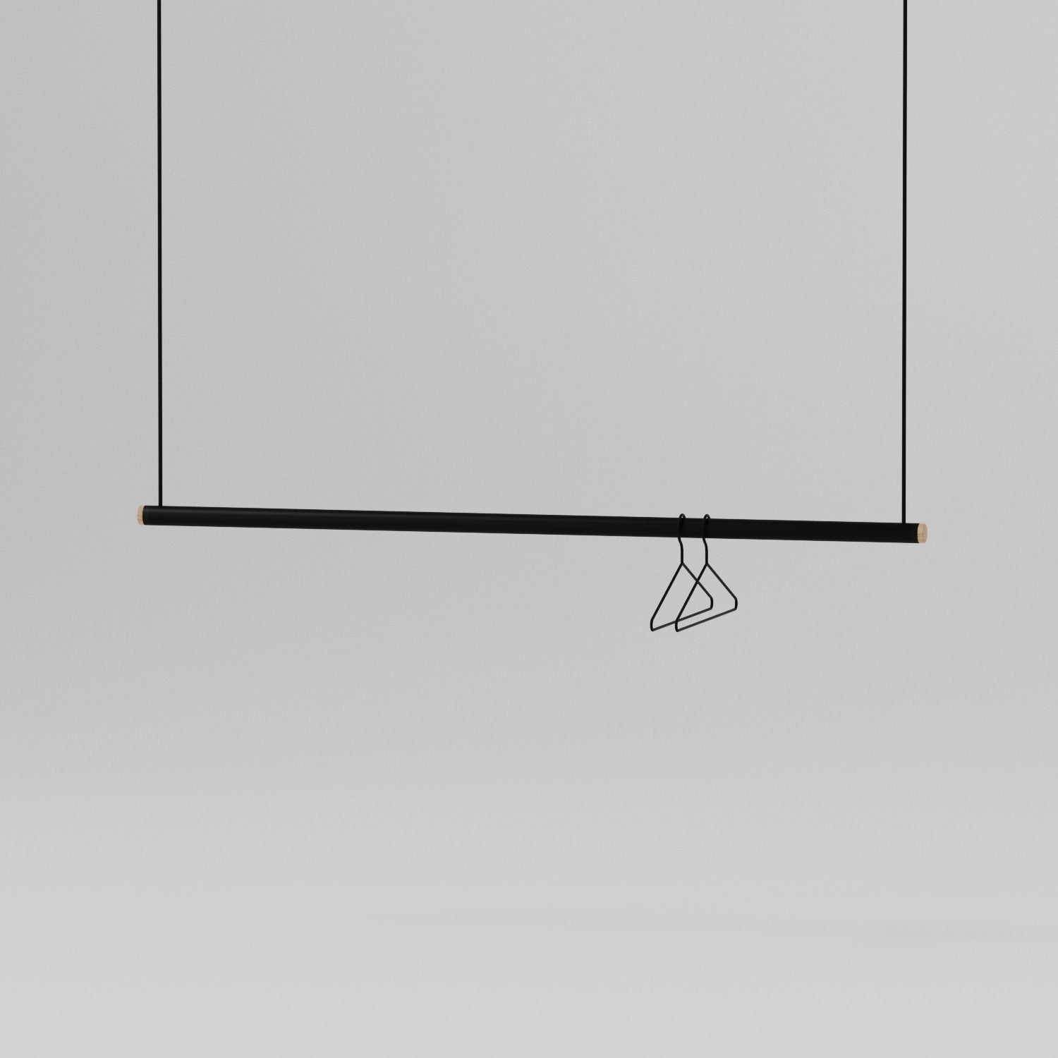 Hanging Clothes Rack in Black