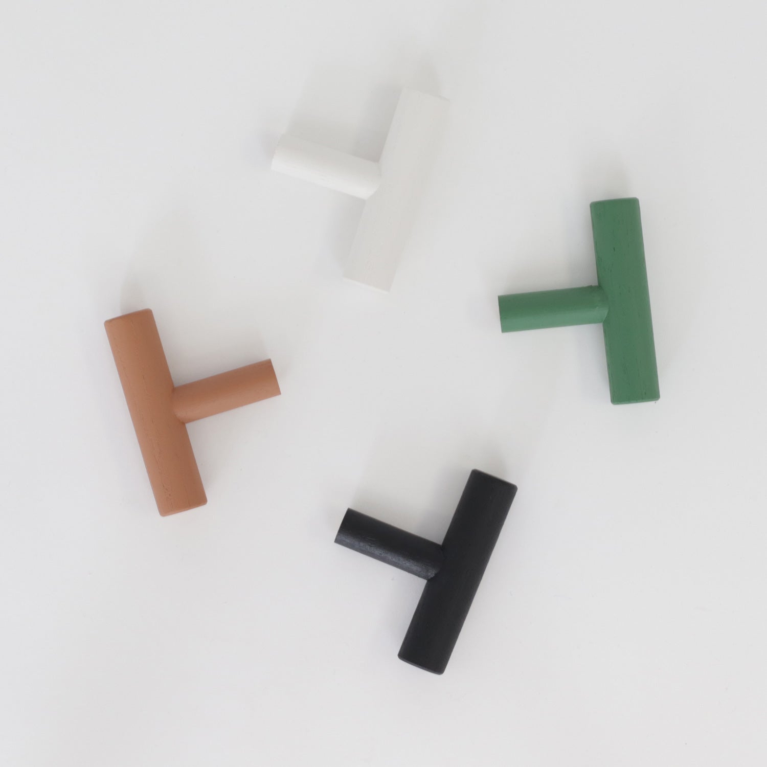 Wooden Wall Hooks in Colors